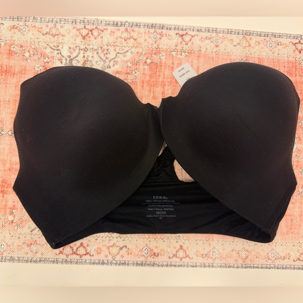 Soma Classic Black Racerback Bra NWT
